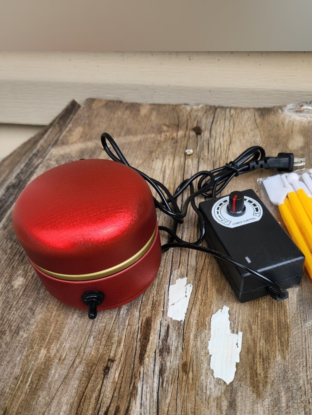 Mini Pottery Wheel Machine Kit Adjustable Speed Electric Clay With Tools 2.5"